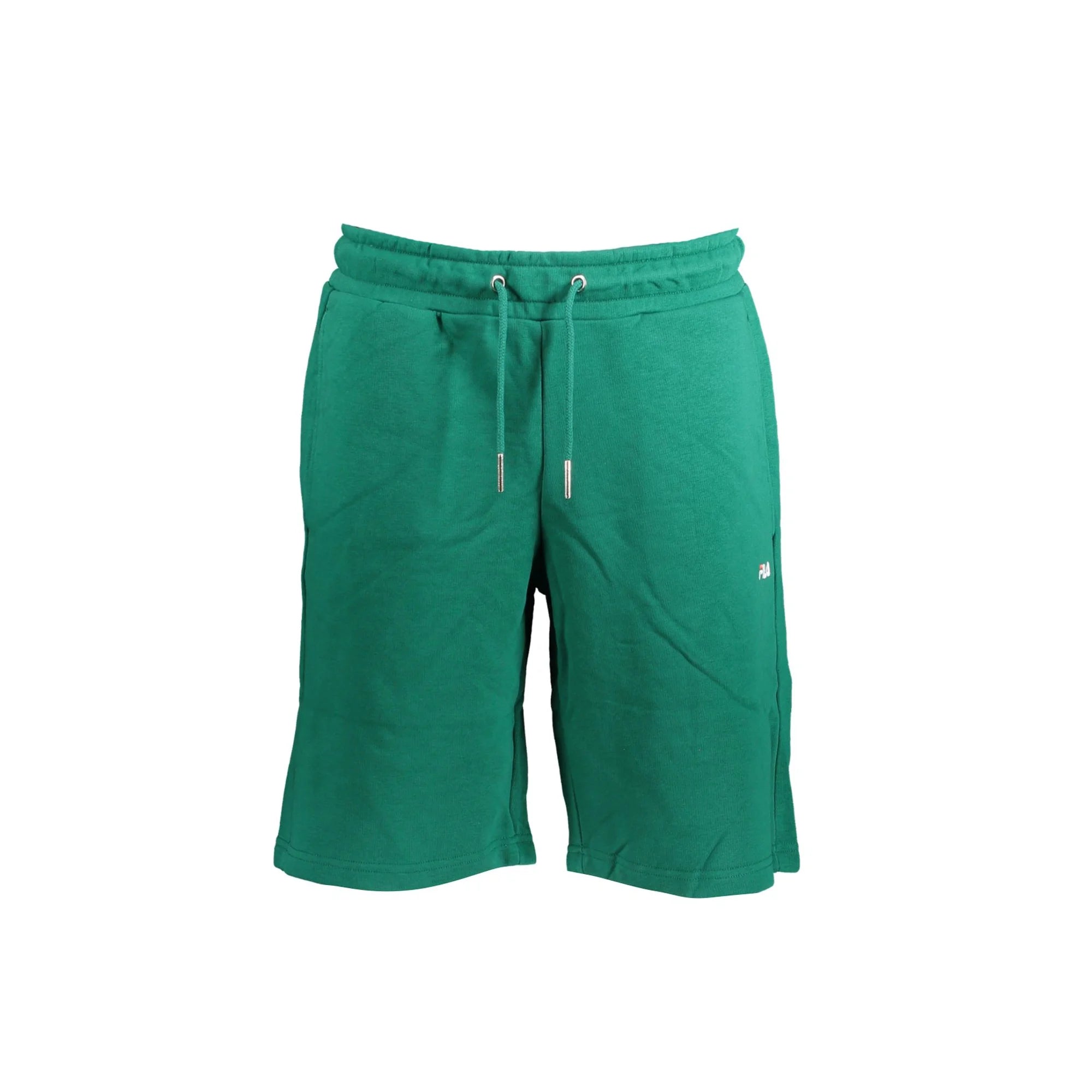 Fila Short Pantaloni Bermuda Uomo Verde Ricamo - foto prodotto